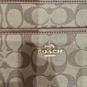 Coach Brown and Tan Crossbody Bag